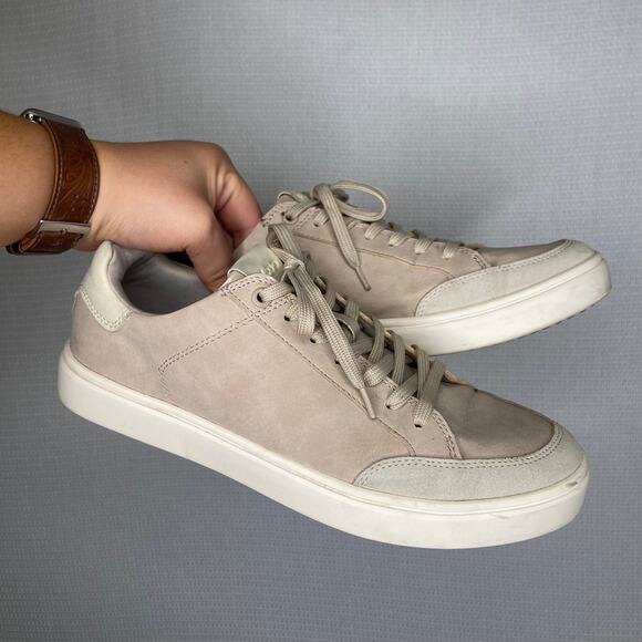 ALDO |‎ Cream Colored Nautral men’s Sneakers 9.5 - Picture 1 of 6